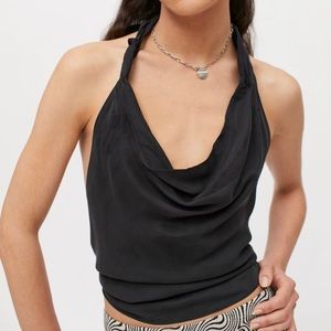 Lionesa Outlawed Cropped Halter Top, Women’s Size Medium